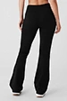 black flare yoga pants